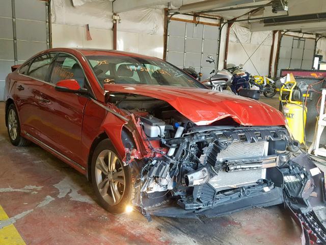 5NPE34AF3JH692539 - 2018 HYUNDAI SONATA SPO RED photo 1