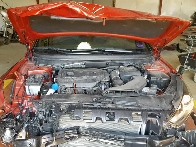 5NPE34AF3JH692539 - 2018 HYUNDAI SONATA SPO RED photo 7