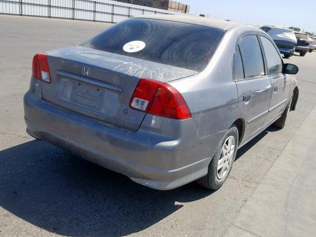 1HGES16375L010362 - 2005 HONDA CIVIC DX V CHARCOAL photo 4