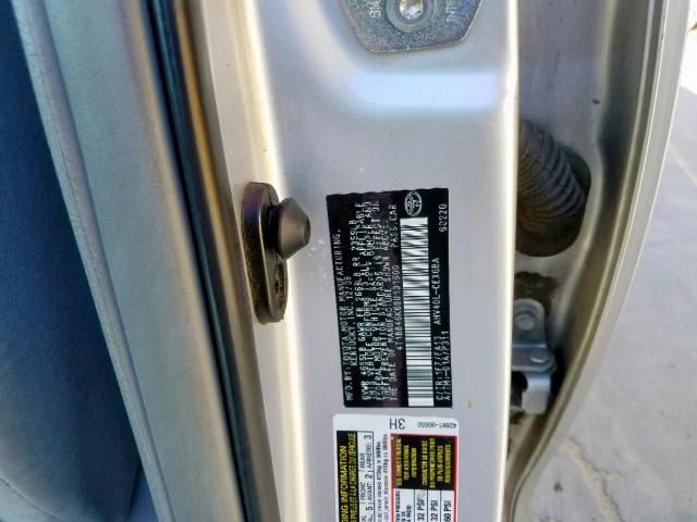 4T1BB46K69U101600 - 2009 TOYOTA CAMRY HYBR SILVER photo 10