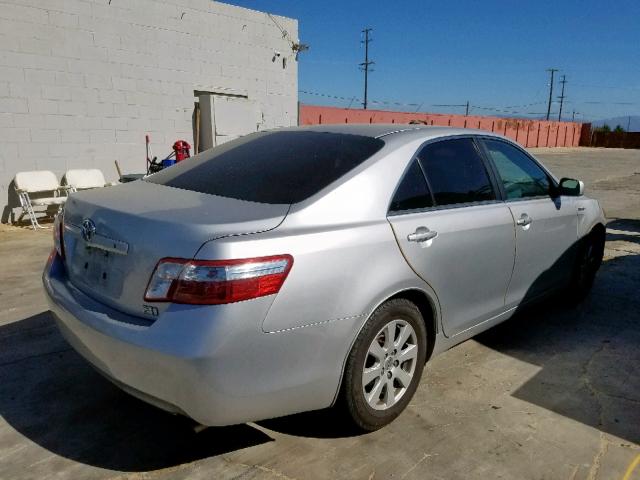 4T1BB46K69U101600 - 2009 TOYOTA CAMRY HYBR SILVER photo 4