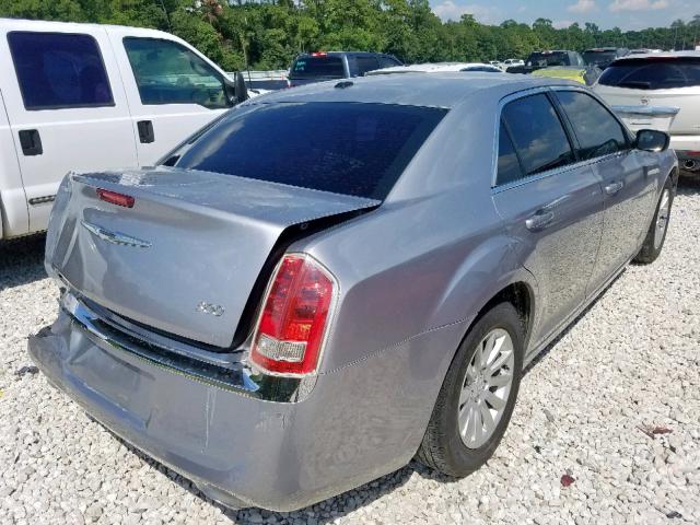 2C3CCAAG2DH741343 - 2013 CHRYSLER 300 SILVER photo 4