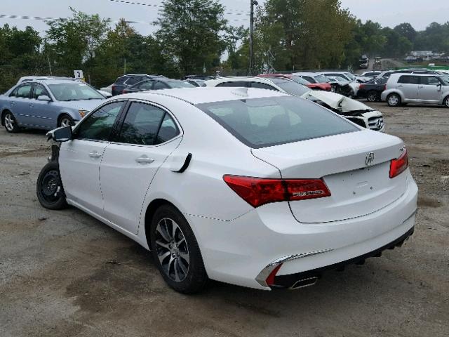 19UUB2F3XKA002989 - 2019 ACURA TLX WHITE photo 3