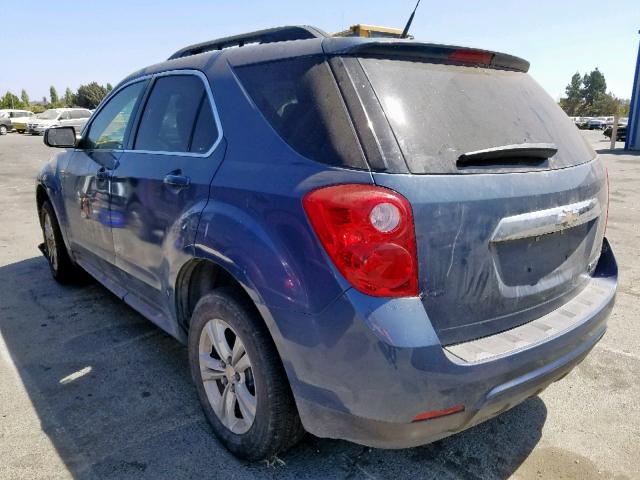 2GNALDEK6C6172663 - 2012 CHEVROLET EQUINOX LT BLUE photo 3