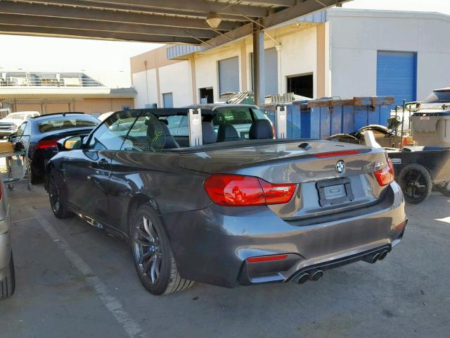 WBS3U9C55FP968052 - 2015 BMW M4 GRAY photo 3