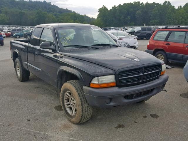 1D7HG12X83S216241 - 2003 DODGE DAKOTA SXT BLACK photo 1