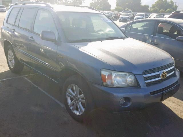 JTEDW21A760004151 - 2006 TOYOTA HIGHLANDER BLUE photo 1