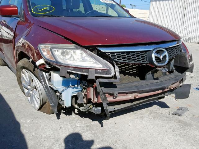 JM3TB28V090178661 - 2009 MAZDA CX-9 RED photo 9