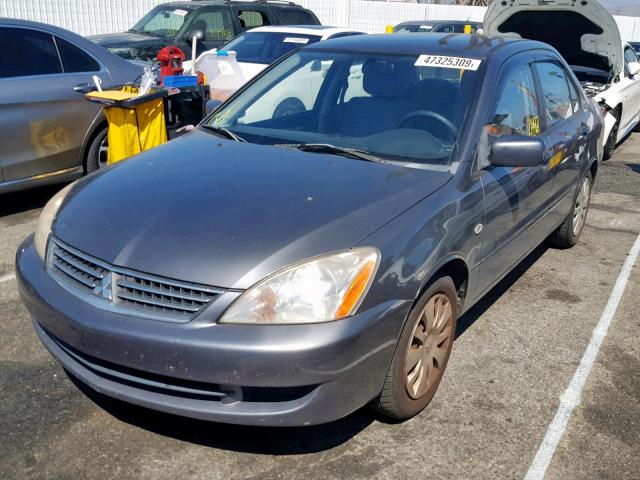 JA3AJ26E86U056106 - 2006 MITSUBISHI LANCER ES GRAY photo 2