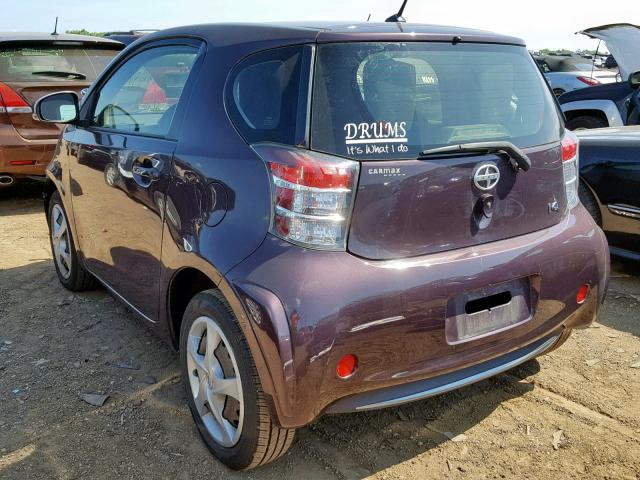 JTNJJXB02CJ018968 - 2012 TOYOTA SCION IQ PURPLE photo 3