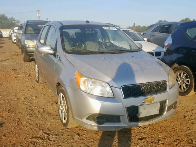 KL1TD66E39B658394 - 2009 CHEVROLET AVEO LS SILVER photo 1