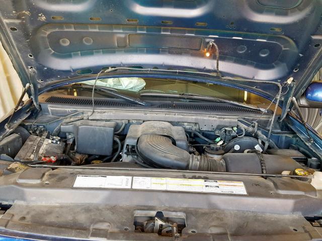 1FTDX08WXVKD57106 - 1997 FORD F150 BLUE photo 7