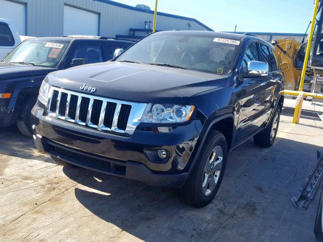 1C4RJEBG1DC636510 - 2013 JEEP GRAND CHER BLACK photo 2