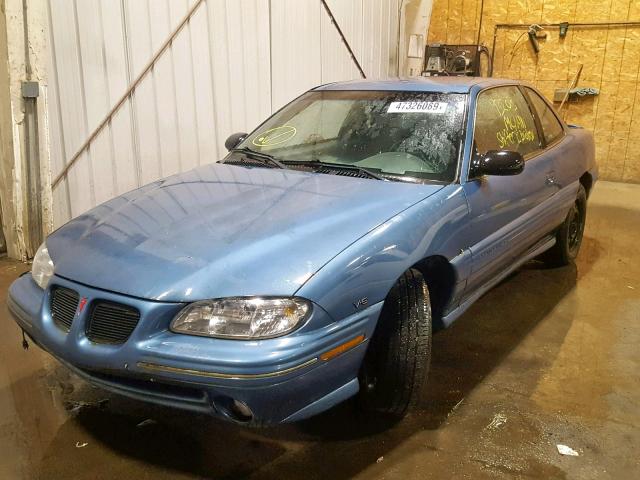 1G2NE12M1WC767090 - 1998 PONTIAC GRAND AM S BLUE photo 2