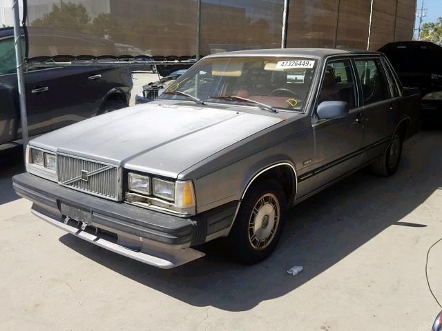 YV1DX8848F1104171 - 1985 VOLVO 740 GLE GRAY photo 2