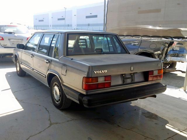 YV1DX8848F1104171 - 1985 VOLVO 740 GLE GRAY photo 3