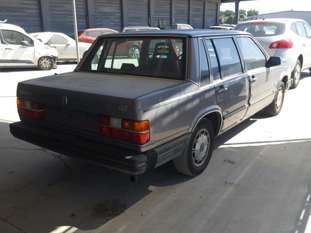 YV1DX8848F1104171 - 1985 VOLVO 740 GLE GRAY photo 4