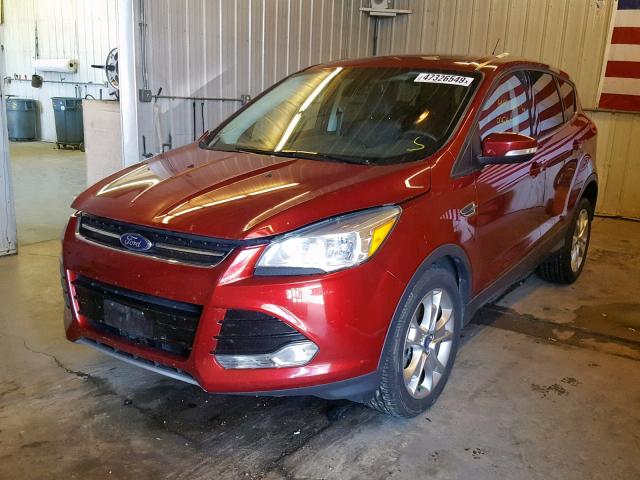 1FMCU9H97DUC88361 - 2013 FORD ESCAPE SEL RED photo 2