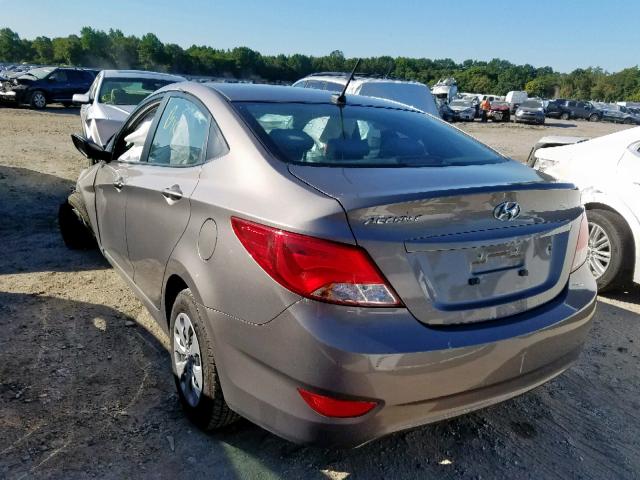 KMHCT4AE6HU390723 - 2017 HYUNDAI ACCENT SE BEIGE photo 3