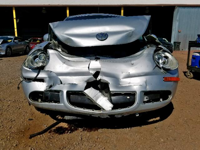 3VWPW31C58M500653 - 2008 VOLKSWAGEN NEW BEETLE ვერცხლისფერი ფოტო 9