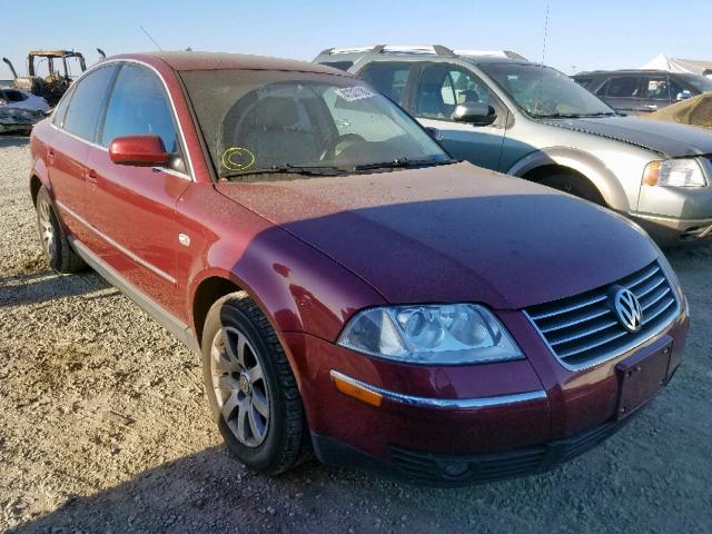 WVWPD63B83P286288 - 2003 VOLKSWAGEN PASSAT GLS RED photo 1