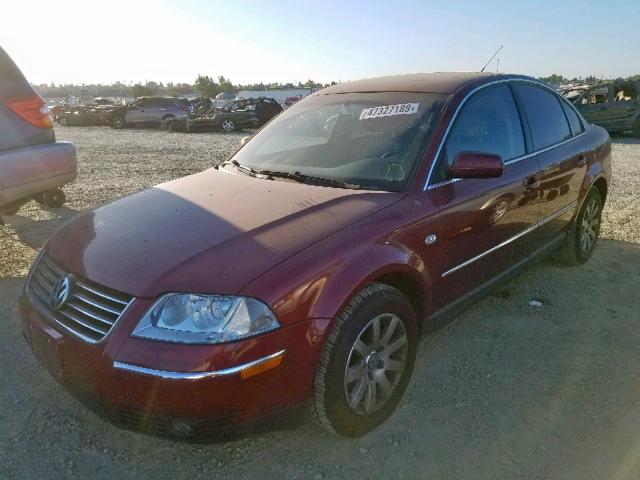 WVWPD63B83P286288 - 2003 VOLKSWAGEN PASSAT GLS RED photo 2