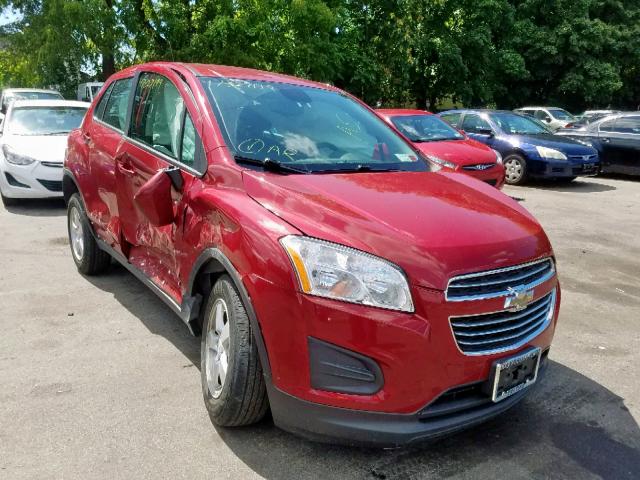 KL7CJPSB2FB203094 - 2015 CHEVROLET TRAX 1LS RED photo 1