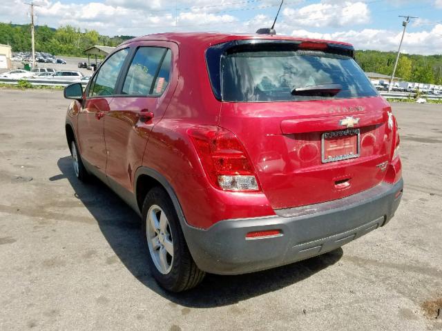 KL7CJPSB2FB203094 - 2015 CHEVROLET TRAX 1LS RED photo 3