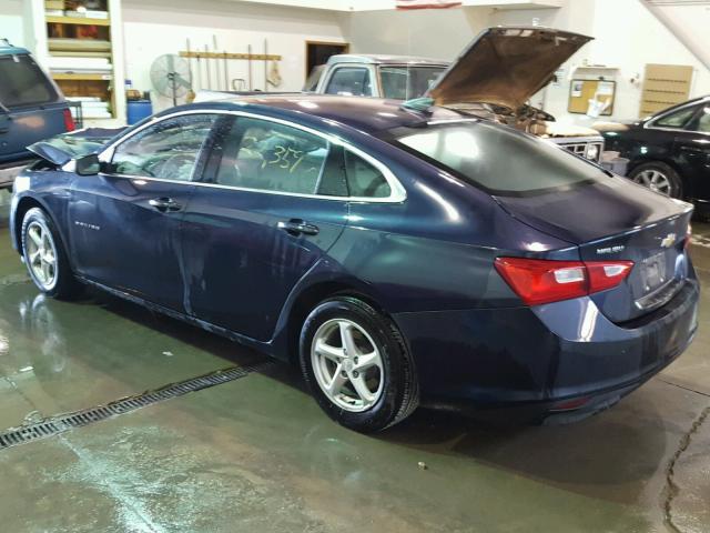 1G1ZB5ST4GF343657 - 2016 CHEVROLET MALIBU LS BLUE photo 3