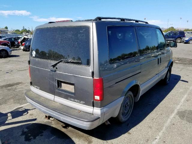 1GNDM19W9YB106697 - 2000 CHEVROLET ASTRO GRAY photo 4