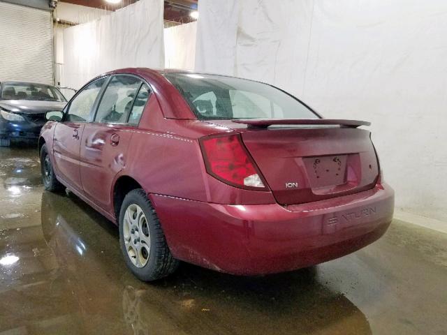 1G8AJ52F94Z180364 - 2004 SATURN ION LEVEL RED photo 3