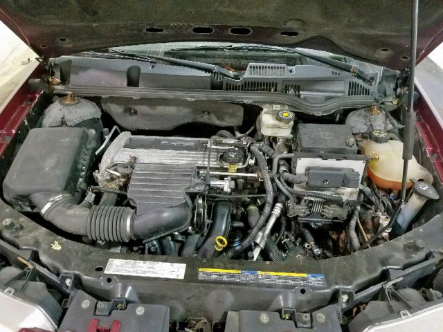 1G8AJ52F94Z180364 - 2004 SATURN ION LEVEL RED photo 7