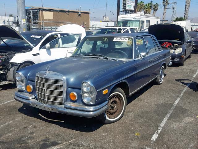 000000280SE008184 - 1972 MERCEDES-BENZ 280 SE BLUE photo 2