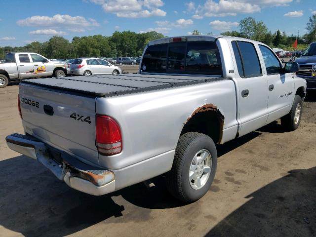 1B7GG2AX71S123981 - 2001 DODGE DAKOTA QUA SILVER photo 4