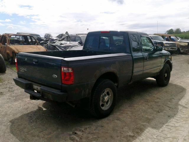 1FTYR15E84TA06247 - 2004 FORD RANGER SUP GREEN photo 4