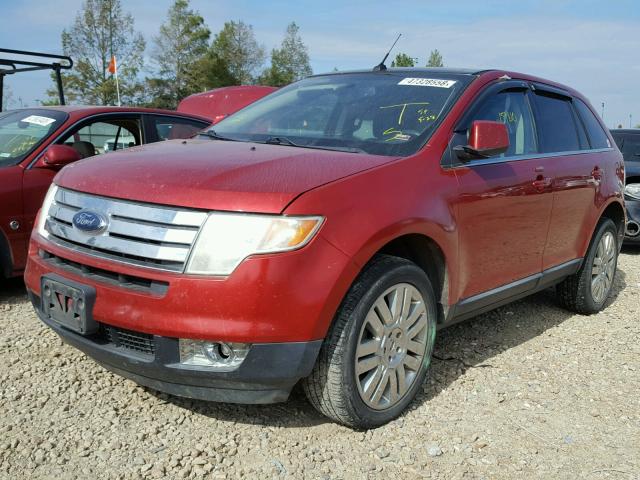 2FMDK3KC5ABA51719 - 2010 FORD EDGE LIMIT RED photo 2