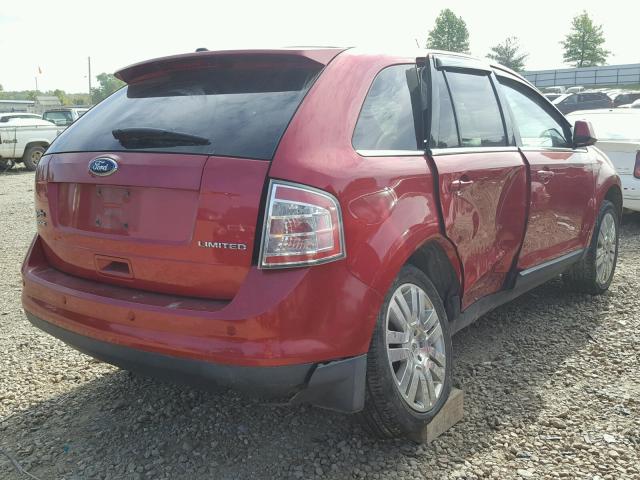 2FMDK3KC5ABA51719 - 2010 FORD EDGE LIMIT RED photo 4