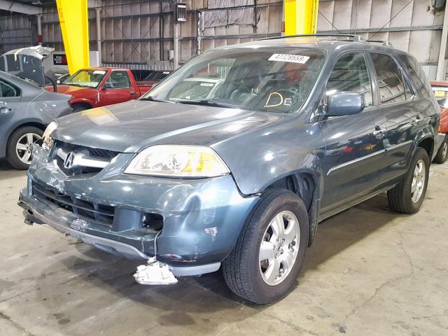 2HNYD18655H545730 - 2005 ACURA MDX TOURIN GRAY photo 2