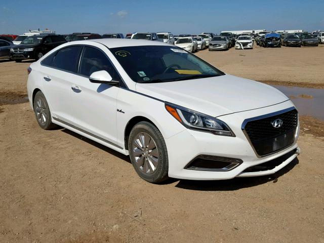 KMHE24L11HA055540 - 2017 HYUNDAI SONATA HYB WHITE photo 1