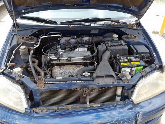 JA3AJ26E02U055932 - 2002 MITSUBISHI LANCER ES BLUE photo 7