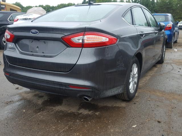 3FA6P0G7XGR194075 - 2016 FORD FUSION S CHARCOAL photo 4