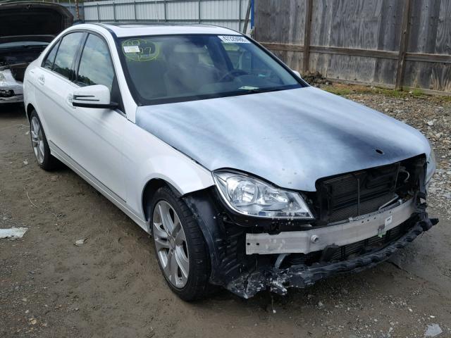 WDDGF4HB0DA765404 - 2013 MERCEDES-BENZ C 250 WHITE photo 1