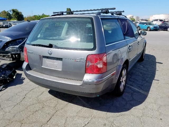 WVWYH63B03E124000 - 2003 VOLKSWAGEN PASSAT GLX GRAY photo 4