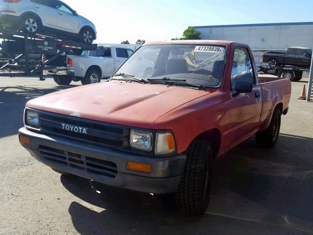 JT4RN81P7K5042691 - 1989 TOYOTA PICKUP 1/2 RED photo 2