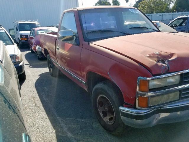 1GTDC14K7LZ503003 - 1990 GMC SIERRA C15 RED photo 1