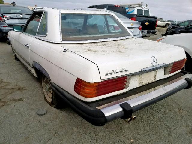 10704412036603 - 1977 MERCEDES-BENZ 450 SL WHITE photo 3