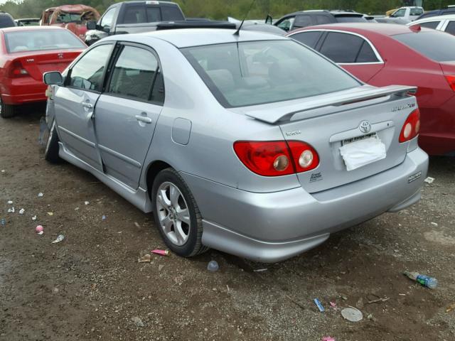 2T1BY30E25C430513 - 2005 TOYOTA COROLLA XR 银色 照片 3