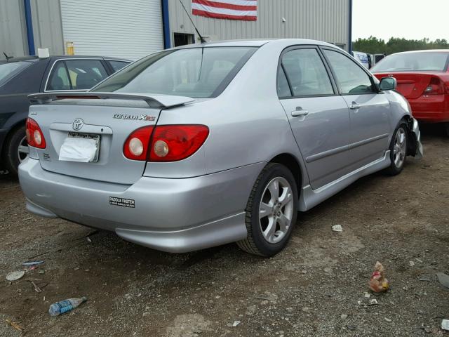 2T1BY30E25C430513 - 2005 TOYOTA COROLLA XR 银色 照片 4