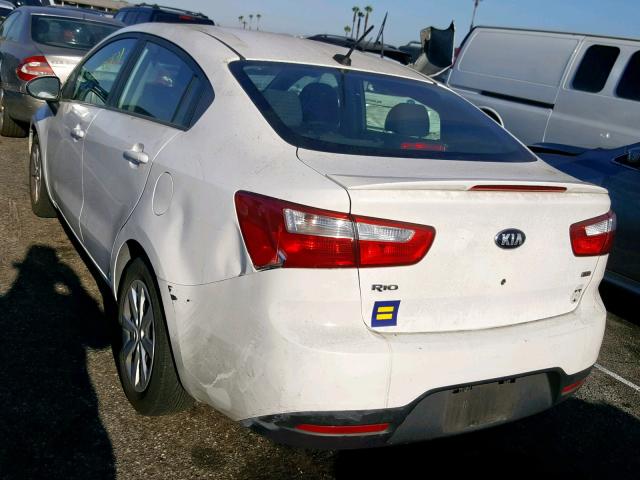 KNADM4A37D6178042 - 2013 KIA RIO LX WHITE photo 3