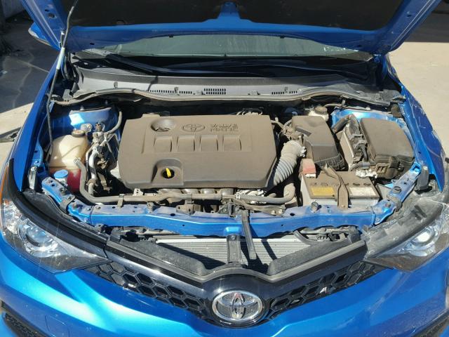 JTNKARJE8HJ527273 - 2017 TOYOTA COROLLA IM BLUE photo 7